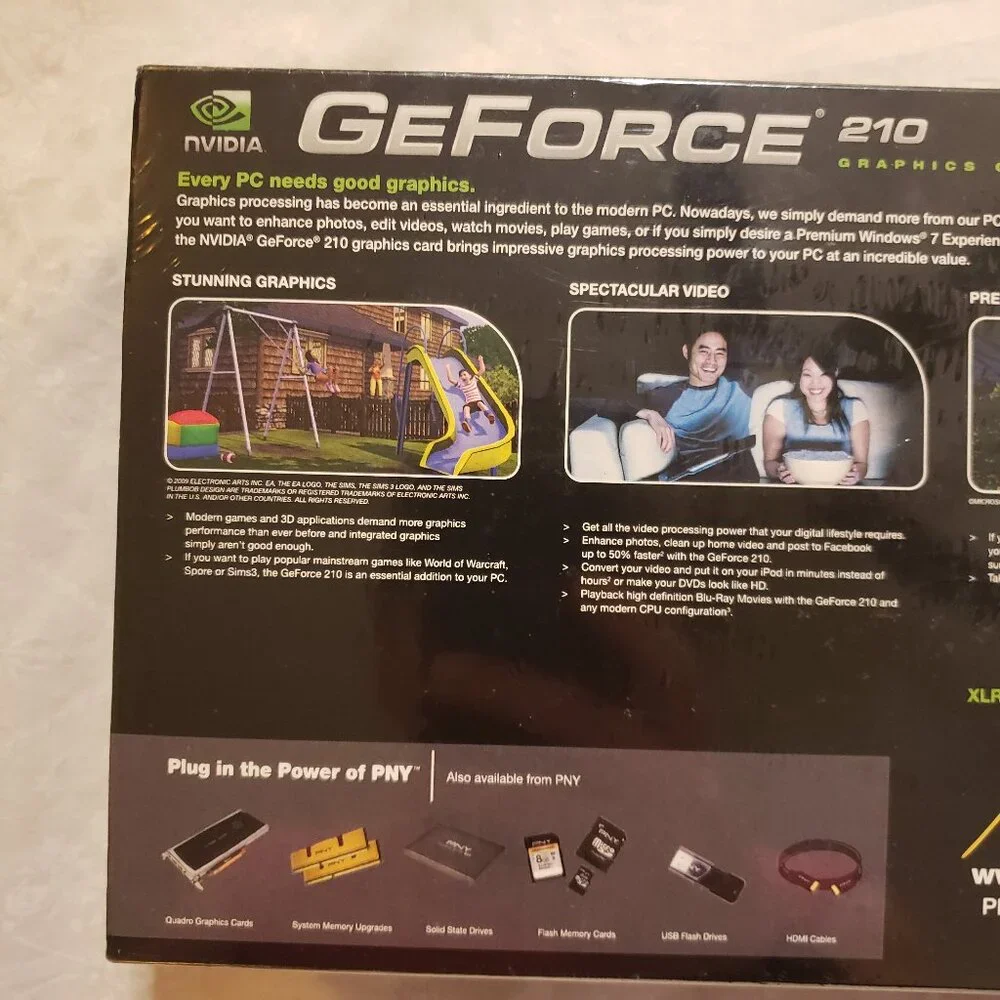 BRAND NEW PNY NVIDIA GeForce 210 Video Graphics Card